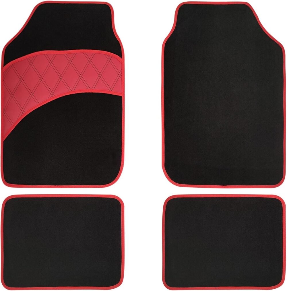 4 Pcs Car Floor Mats All Weather Universal Fit Car Mats Full Set for Car SUV Van & Truck